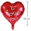 Balão Metal Coração 45cm - Vermelho I Love You 
